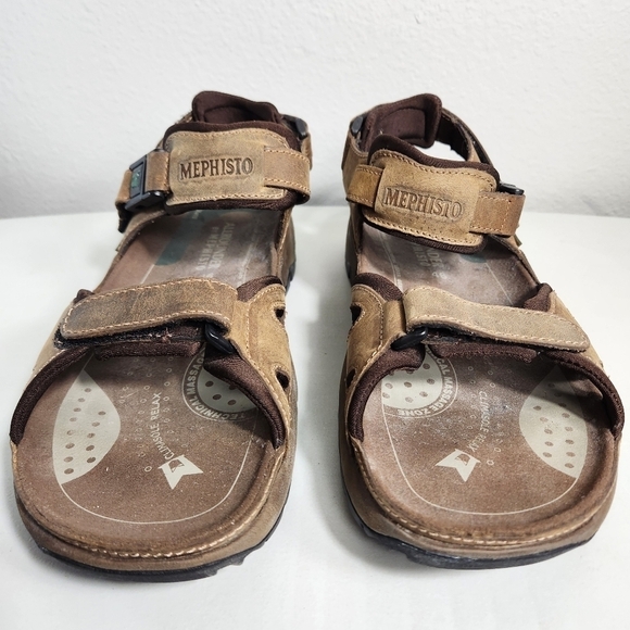 Mephisto Allrounders Mens Brown Alligators Sandals-Size 46/12 (EUC) - Picture 6 of 12